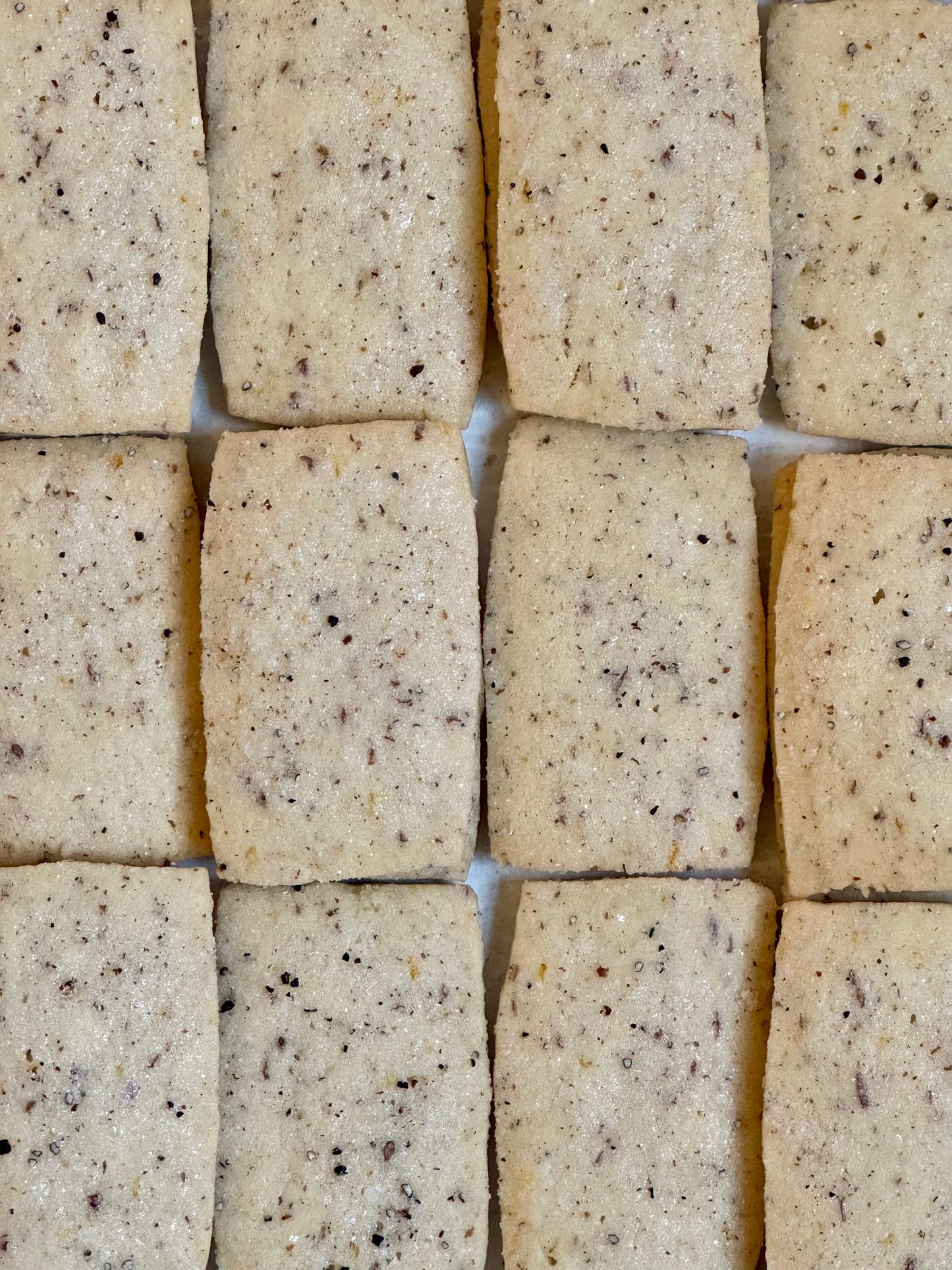 Orange Cardamom Shortbread (Vegan)