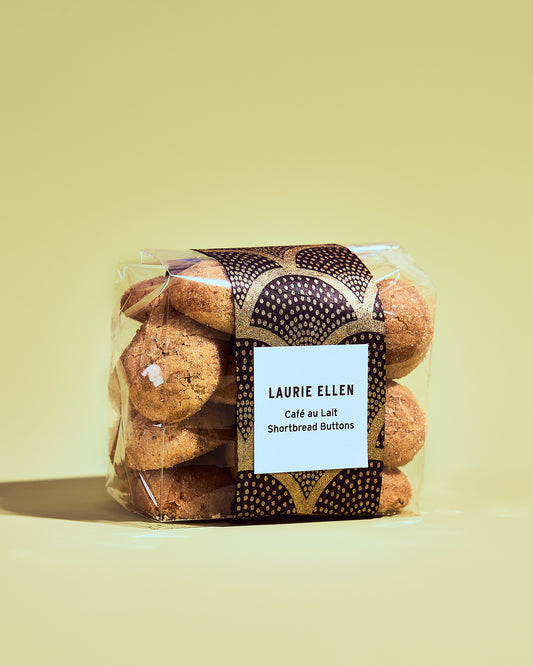 Café au Lait Shortbread Buttons