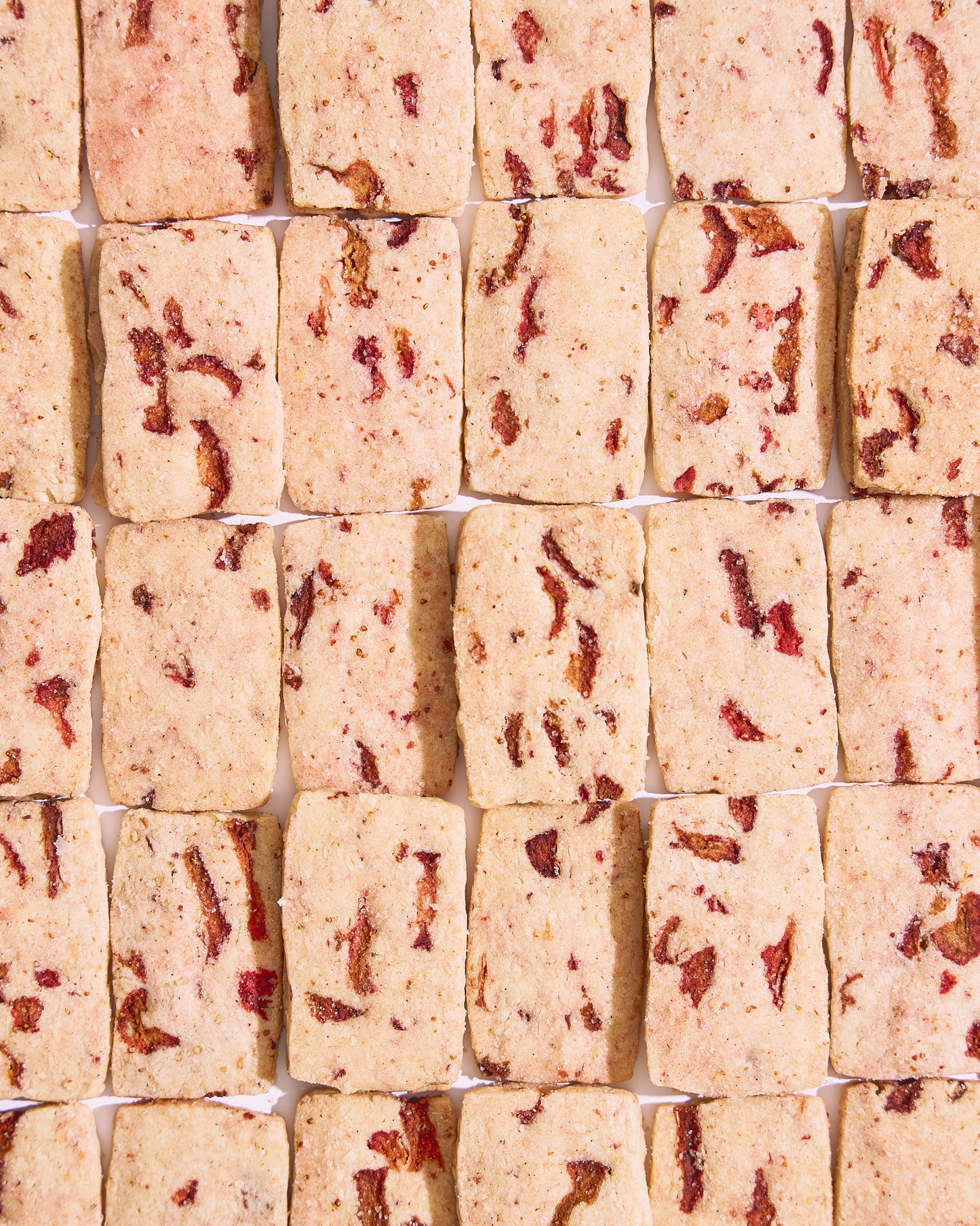 Sesame Strawberry Shortbread